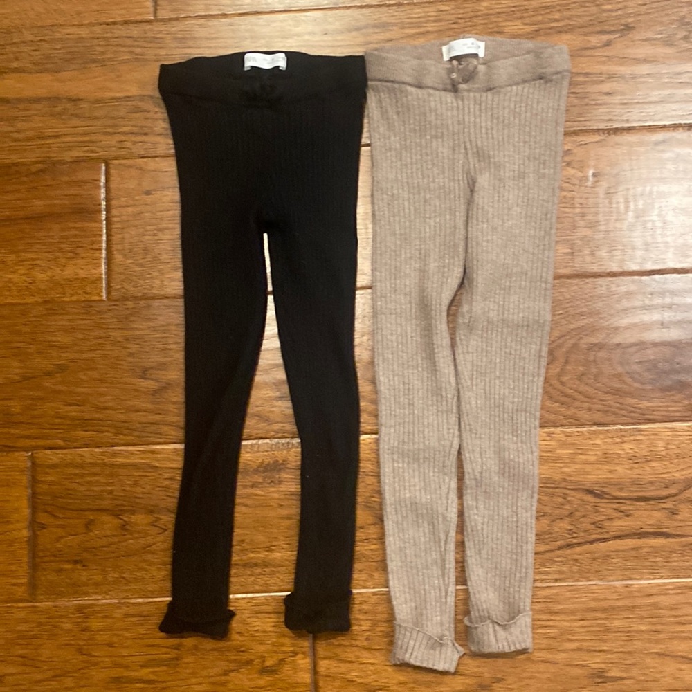 Zara kids ribbed leggings
